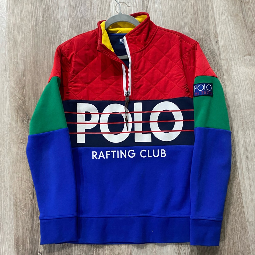 Polo by Ralph Lauren Green and Red Rafting Club Sweater